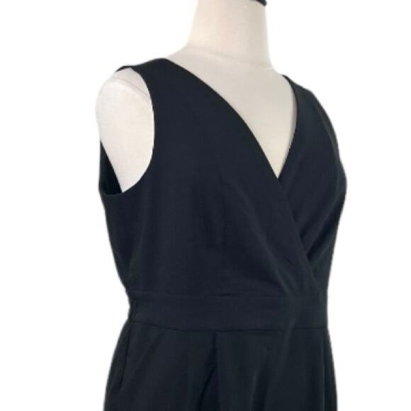 Torrid Jumpsuit Wrap Top V-neck Sleeveless Black Wide Leg Women’s Plus Size 14 - Picture 6 of 11